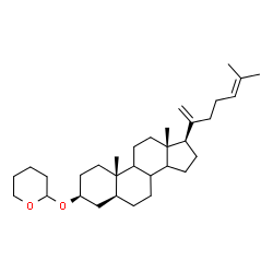 3-tetrahydropyranyloxycholesta-20(21),24-diene结构式
