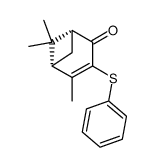 (1R,5S)-4,6,6-trimethyl-3-(phenylthio)bicyclo<3.1.1>hept-3-en-2-one Structure