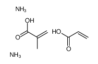 diazanium,2-methylprop-2-enoate,prop-2-enoate结构式