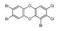 1,7,8-tribromo-2,3-dichlorodibenzo-p-dioxin结构式