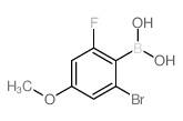2-Bromo-4-methoxy-6-fluorophenylboronic acid Structure