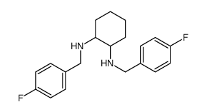 N,N'-Bis-(4-fluoro-benzyl)-cyclohexane-1,2-diamine Structure