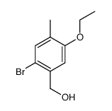 (2-bromo-5-ethoxy-4-methylphenyl)methanol structure