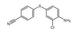 4-((4-amino-3-chlorophenyl)thio)benzonitrile Structure