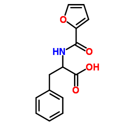 2-[(FURAN-2-CARBONYL)-AMINO]-3-PHENYL-PROPIONIC ACID结构式