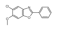 5-chloro-6-methoxy-2-phenylbenzoxazole Structure