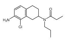 7-amino-8-chloro-2-(N-n-propyl-N-propionylamino)tetralin结构式