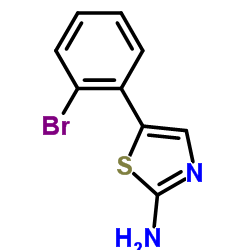 5-(2-溴苯基)-2-噻唑胺结构式