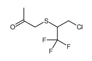 1-(3-chloro-1,1,1-trifluoropropan-2-yl)sulfanylpropan-2-one Structure