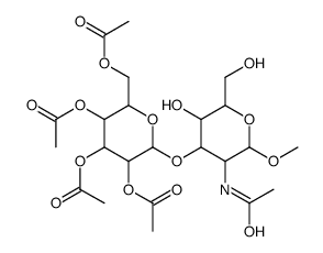 Methyl 2-Acetamido-2-deoxy-O-[-D-(2,3,4,6-tetraacetyl) galactopyranosyl]-α-D-galactopyranoside Structure