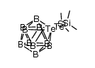 2,2,3,3-Tetramethyl-5,6-[1,2-dicarba-closo-dodecaborano(12)]-1,4-ditellura-2,3-disilacyclohexane Structure