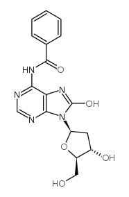 N6-苯甲酰基-2’-脱氧-8-氧代腺苷酸结构式