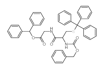 Glycine,N-[N-carboxy-3-(tritylthio)-L-alanyl]-, N-benzyl diphenylmethyl ester (8CI) structure