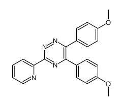 5,6-bis(4-methoxyphenyl)-3-pyridin-2-yl-1,2,4-triazine结构式