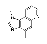 (9ci)-1,4-二甲基-1H-咪唑并[4,5-f]喹啉结构式