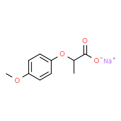 sodium 2-(4-methoxyphenoxy) propionate structure