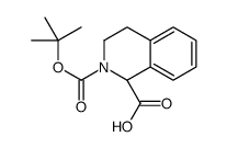 (R)-2-N-Boc-1,2,3,4-四氢异喹啉-1-羧酸结构式