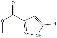 5-碘-1H-吡唑-3-羧酸甲酯结构式