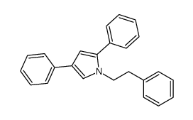 1-Phenethyl-2,4-diphenyl-1H-pyrrole结构式