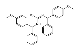 1,3-bis[(4-methoxyphenyl)-phenyl-methyl]urea结构式