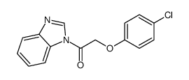 1-(benzimidazol-1-yl)-2-(4-chlorophenoxy)ethanone结构式