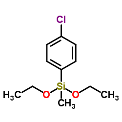 (4-Chlorophenyl)(diethoxy)methylsilane结构式