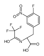 (2S)-3-(4-fluoro-3-nitrophenyl)-2-[(2,2,2-trifluoroacetyl)amino]propanoic acid Structure