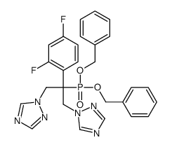 dibenzyl (2-(2,4-difluorophenyl)-1,3-di(1H-1,2,4-triazol-1-yl)propan-2-yl) phosphate结构式