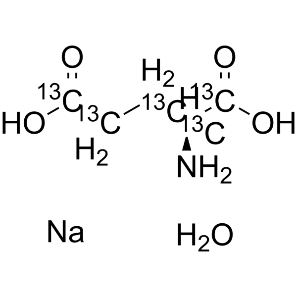 L-Glutamic acid-13C5 hydrate salt Structure