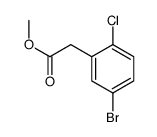 2-(5-溴-2-氯苯基)乙酸甲酯结构式