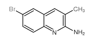 2-AMINO-6-BROMO-3-METHYLQUINOLINE Structure