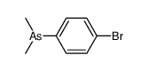 (4-bromo-phenyl)-dimethyl-arsine Structure