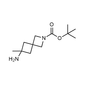 6-氨基-6-甲基-2-氮杂螺环[3.3]庚烷-2-羧酸叔丁酯结构式