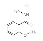 Benzoic acid,2-methoxy-, hydrazide, hydrochloride (1:1) Structure