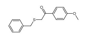 2-(benzylthio)-1-(4-methoxyphenyl)ethanone结构式