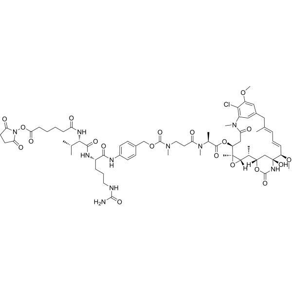 SC-VC-PAB-N-Me-L-Ala-Maytansinol结构式