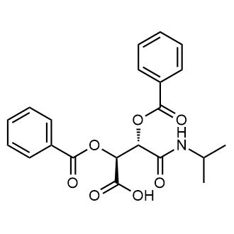 (2S,3S)-2,3-双(苯甲酰氧基)-3-[(丙-2-基)氨基甲酰基]丙酸结构式