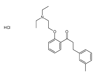 1-[2-[2-(diethylamino)ethoxy]phenyl]-3-(3-methylphenyl)propan-1-one,hydrochloride结构式