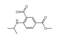 4-异丙基氨基-3-硝基苯甲酸甲酯结构式