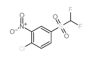Benzene,1-chloro-4-[(difluoromethyl)sulfonyl]-2-nitro-结构式