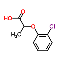 2-(2-氯苯氧基)丙酸结构式