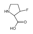(3S)-3-Fluoro-L-proline Structure