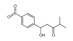 1-hydroxy-4-methyl-1-(4-nitrophenyl)pentan-3-one结构式