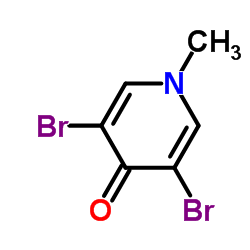 3,5-二溴-1-甲基吡啶-4(1H)-酮结构式