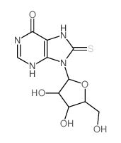 Inosine,7,8-dihydro-8-thioxo- (9CI)结构式