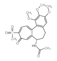 Acetamide,N-[(7S)-5,6,7,9-tetrahydro-1,2,3-trimethoxy-10-(methylsulfonyl)-9-oxobenzo[a]heptalen-7-yl]- Structure