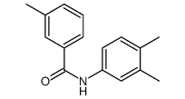 3-Methyl-N-(3,4-dimethylphenyl)benzamide Structure