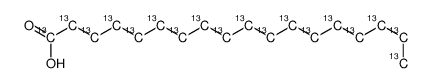 硬脂酸-13C18结构式