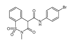 N-(4-Bromophenyl)-2-methyl-3-oxo-3,4-dihydro-2H-1,2-benzothiazine -4-carboxamide 1,1-dioxide Structure