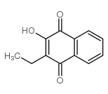 1,4-Naphthalenedione,2-ethyl-3-hydroxy- Structure